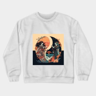 Izanagi & Izanami: Ukiyo-Anime Fusion Crewneck Sweatshirt